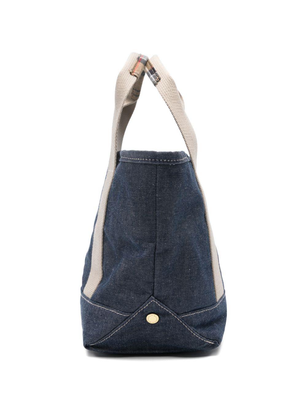 Mini borsa tote in denim Mya LBA0539 IN71 INDIGO BARBOUR 