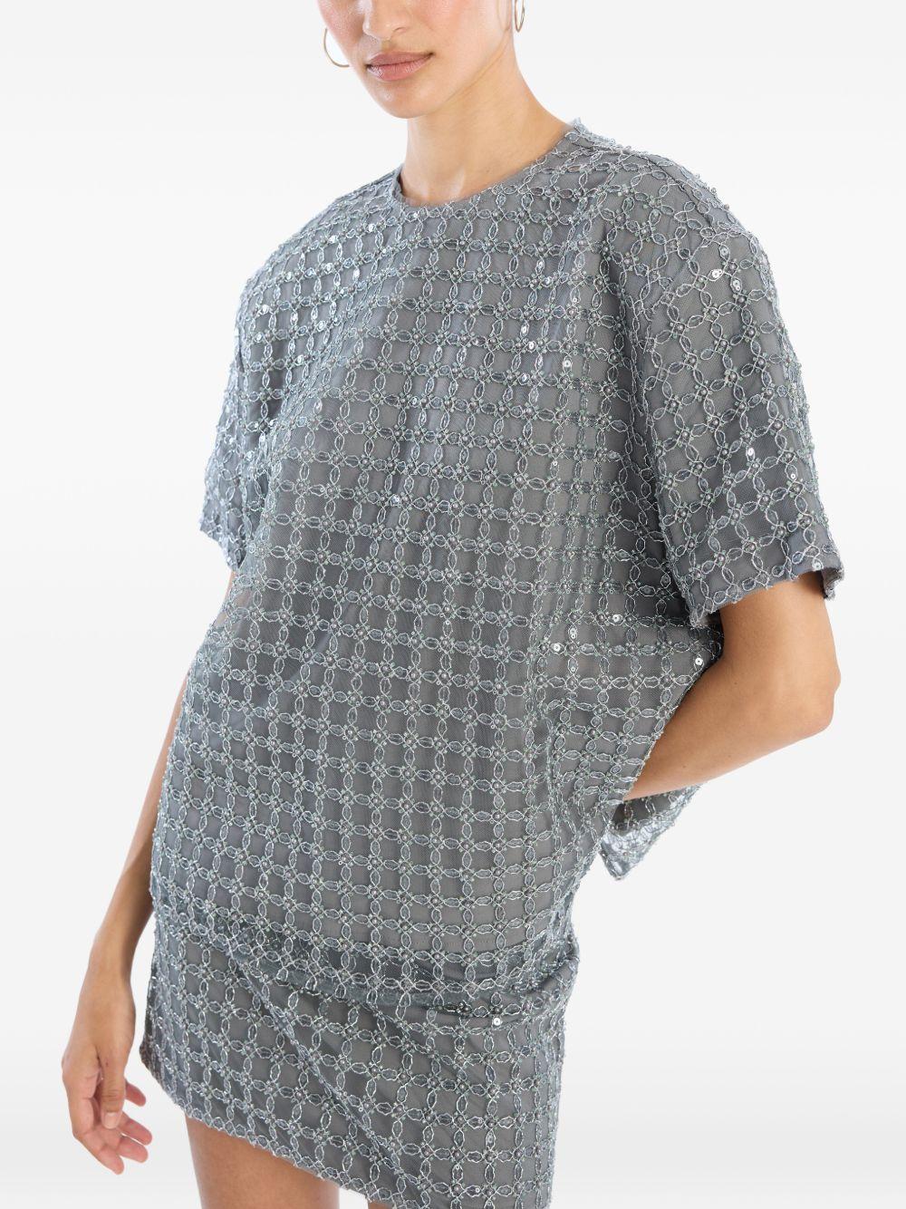 Beaded Oversized Top Grey 115155516 516 CASTOR GRAY ROTATE 