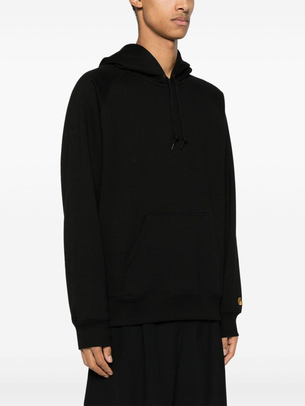 Felpa con Cappuccio Hooded Chase Sweatshirt I033661 00FXX BLACK GOLD CARHARTT WIP 