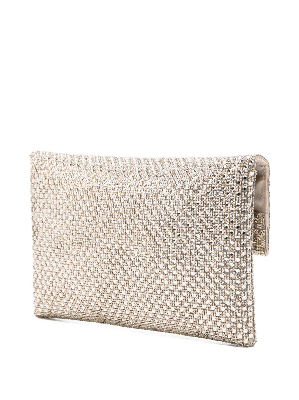 Pochette realizzata con strass BAG0006462P ORO TWENTY FOURHAITCH 