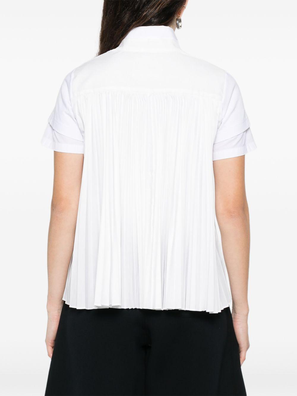 pleated-back pocket T-shirt SCW352 014 WHITE SACAI 