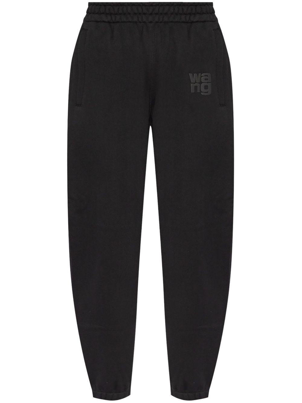 Pantaloni sportivi con logo 4CC3244399 001 BLACK ALEXANDER WANG 