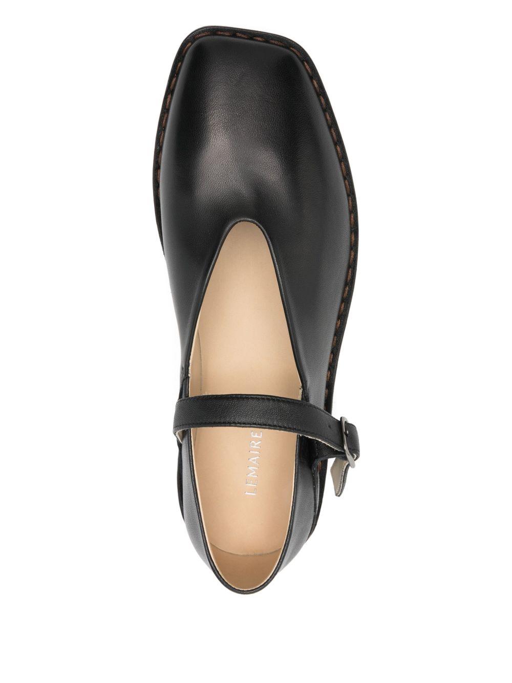 Ballerina Shoes - Black Shiny Nappa Lamb FO0015LL0023 BK999 BLACK LEMAIRE 