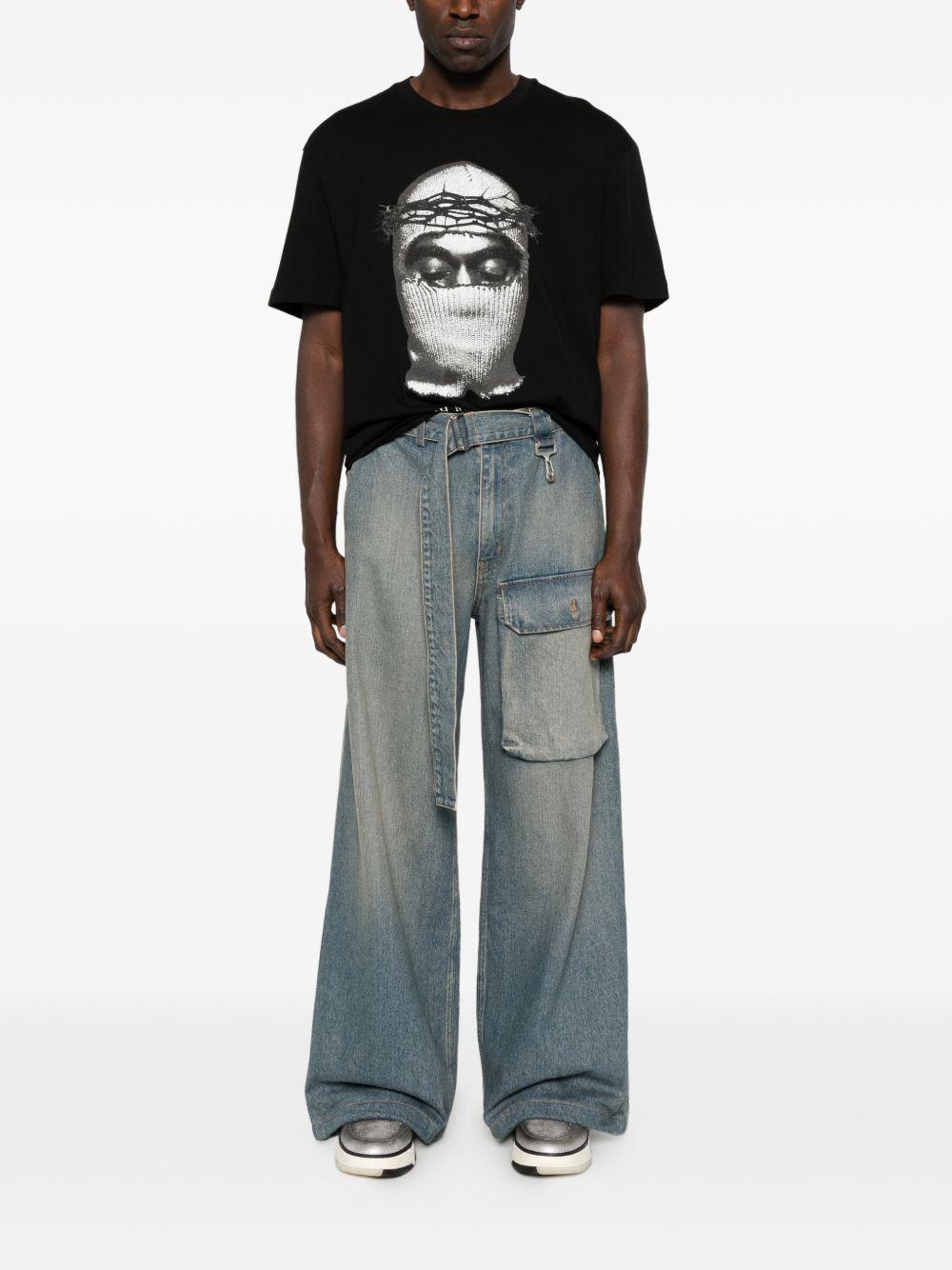 IH NOM UH NIT - T-shirt Corona Mask NUS26275 009 BLACK IH NOM UH NIT 