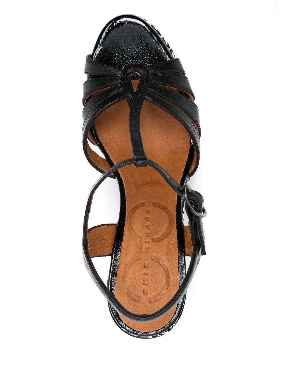 110mm Junni sandals S25CMJUNNI LINDA NEGRO CHIE MIHARA 
