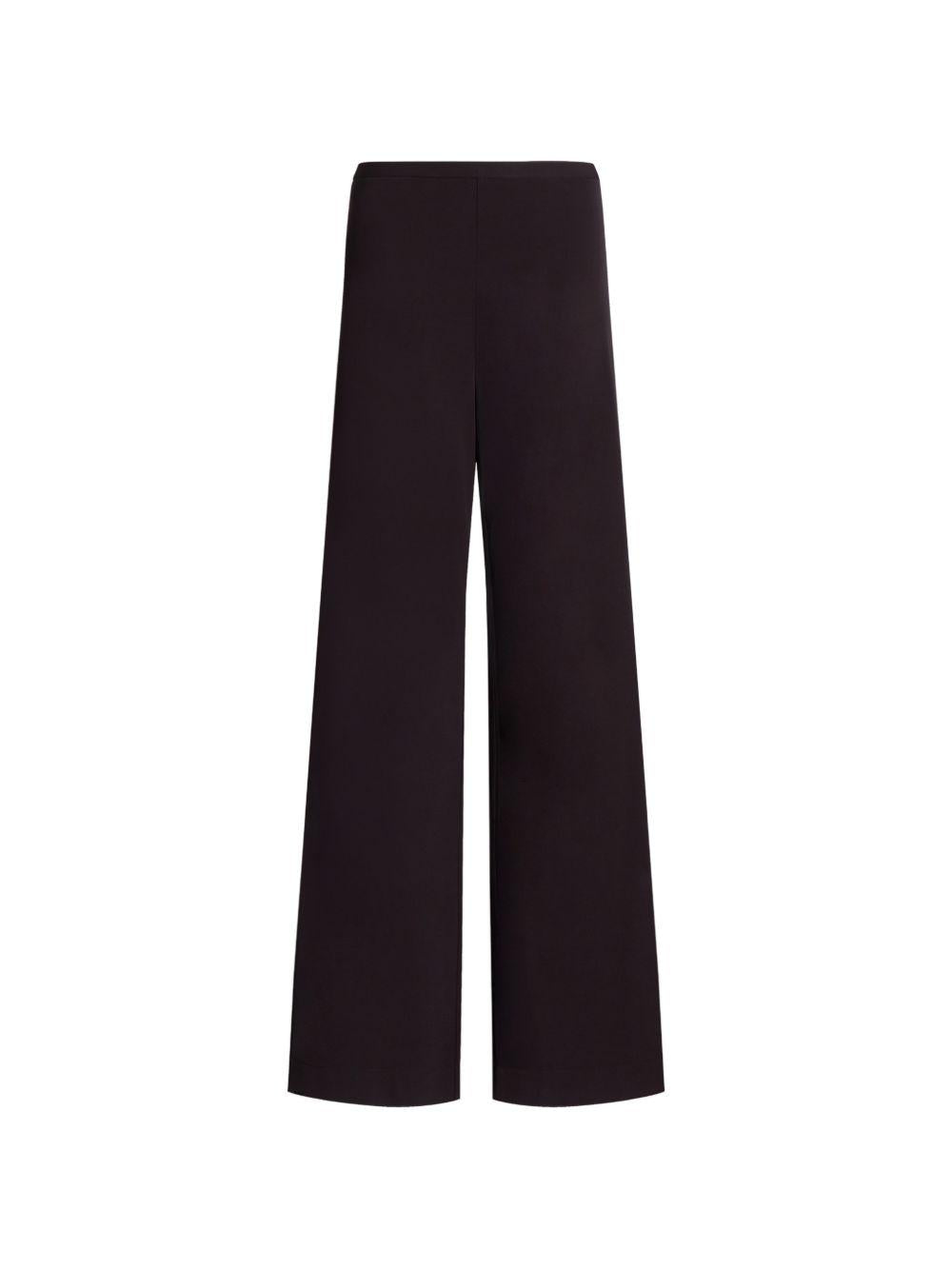 Pantaloni dritti con spacco A03130124 0102 MARRONE ALBERTA FERRETTI 