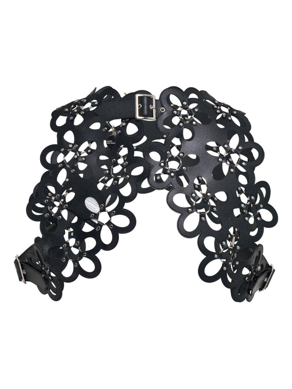 Floral Cut Out Harness 3PV002051 BLACK NOIR KEI NINOMIYA 