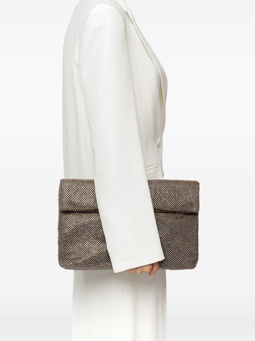 Dunham Pewter maxi clutch bag LB-1006962P ARGENTO TWENTY FOURHAITCH 