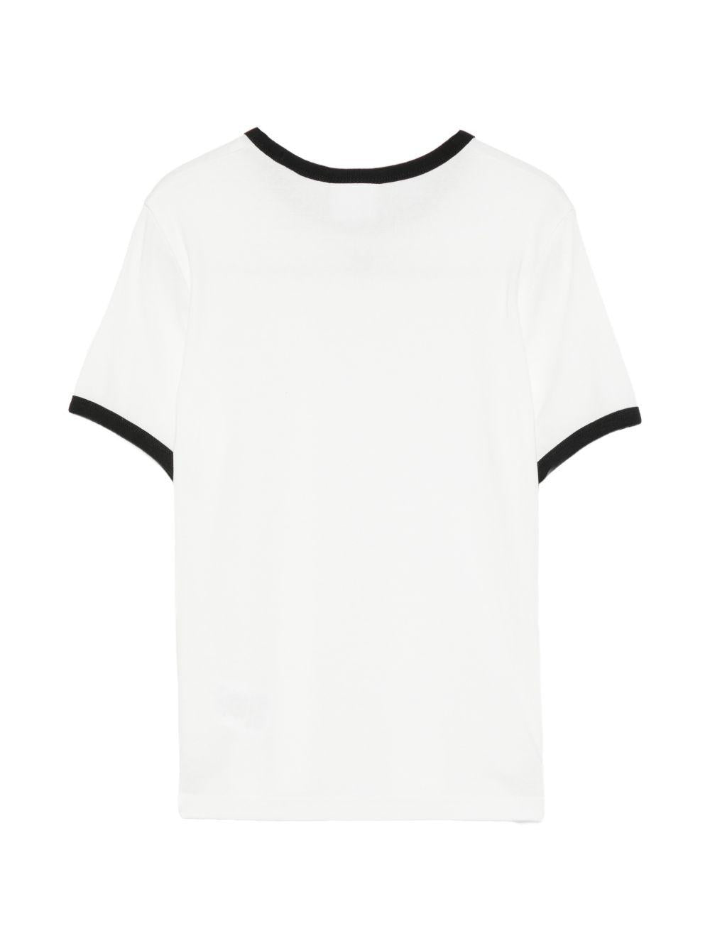 Signature Contrast T-shirt VESJTS017JS0070 0098 HERITAGE WHITE COURREGES 
