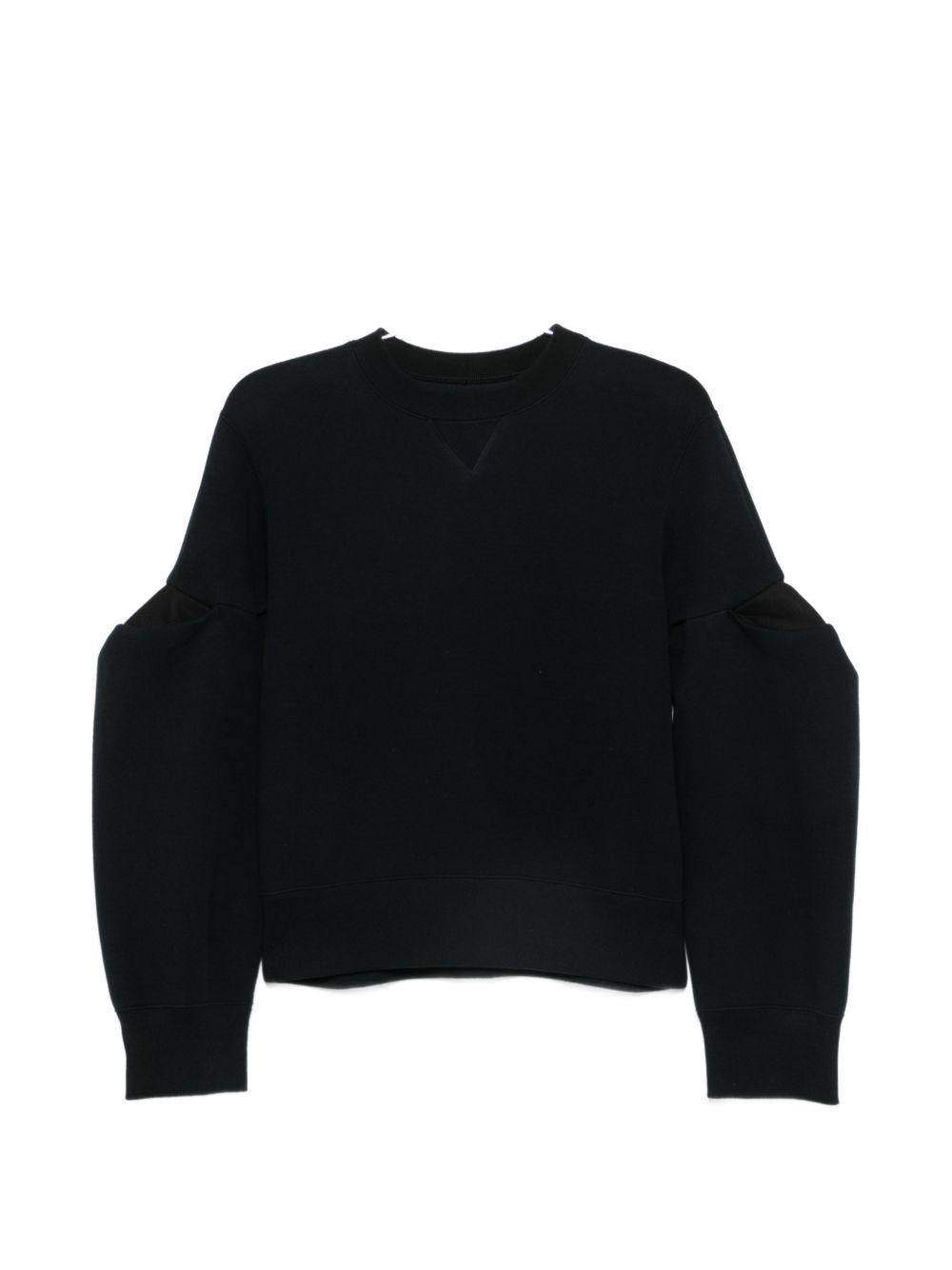 Felpa nera in spugna 2608346 001 BLACK SACAI 