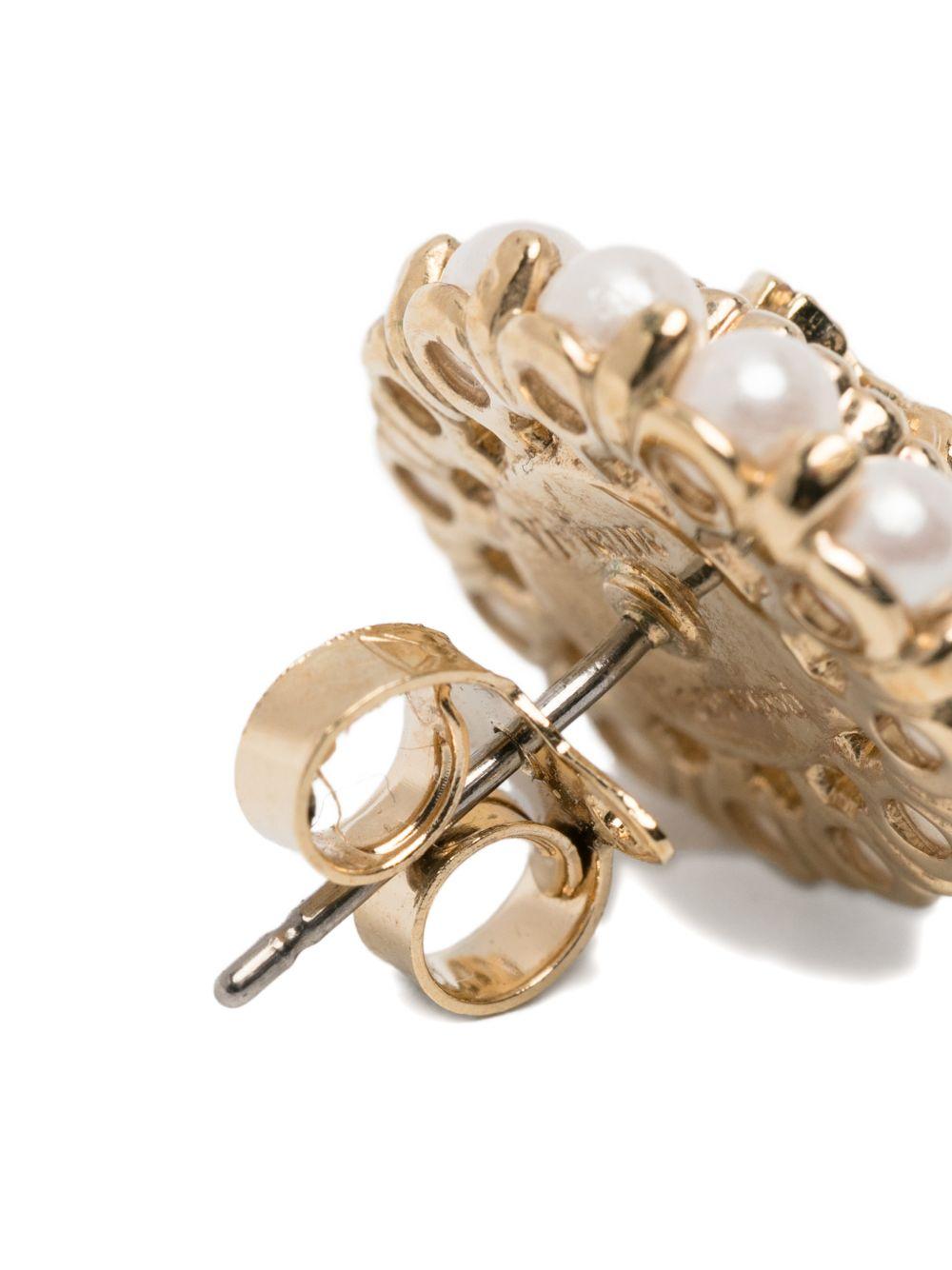 Amaya Small Earrings 6201035H02R107 GOLD CREAMROSE VIVIENNE WESTWOOD 