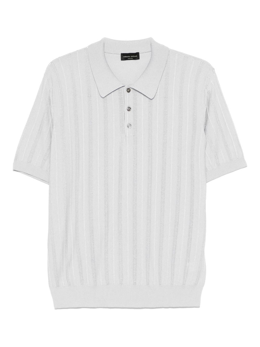 Polo in maglia RB15124 18 PERLA ROBERTO COLLINA 