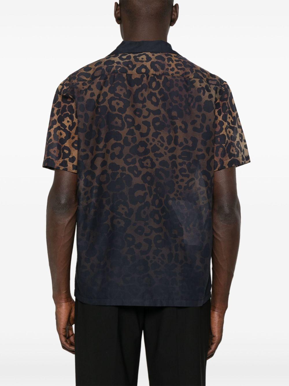 Camicia leoprint B6D0032 ANIMALIER AMARANTO 