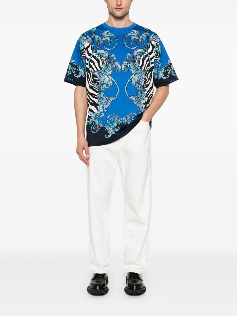  78GAH6XAJS464 288 COBALT VERSACE JEANS COUTURE 