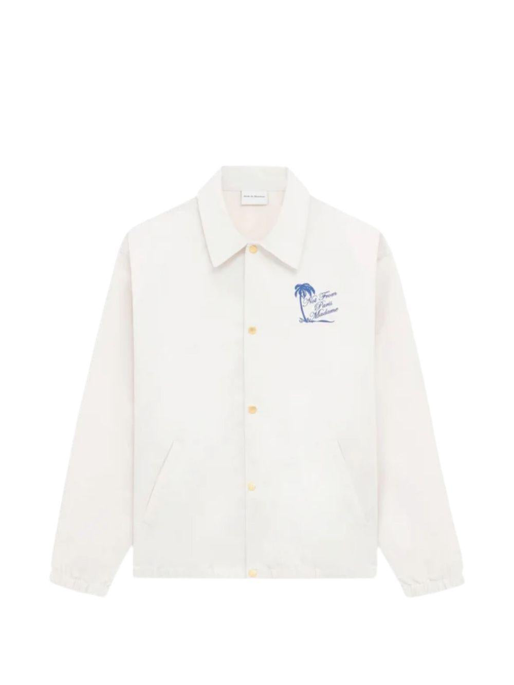 La Veste Slogan Palmier KJT277PA014 OFF WHITE DROLE DE MONSIEUR 