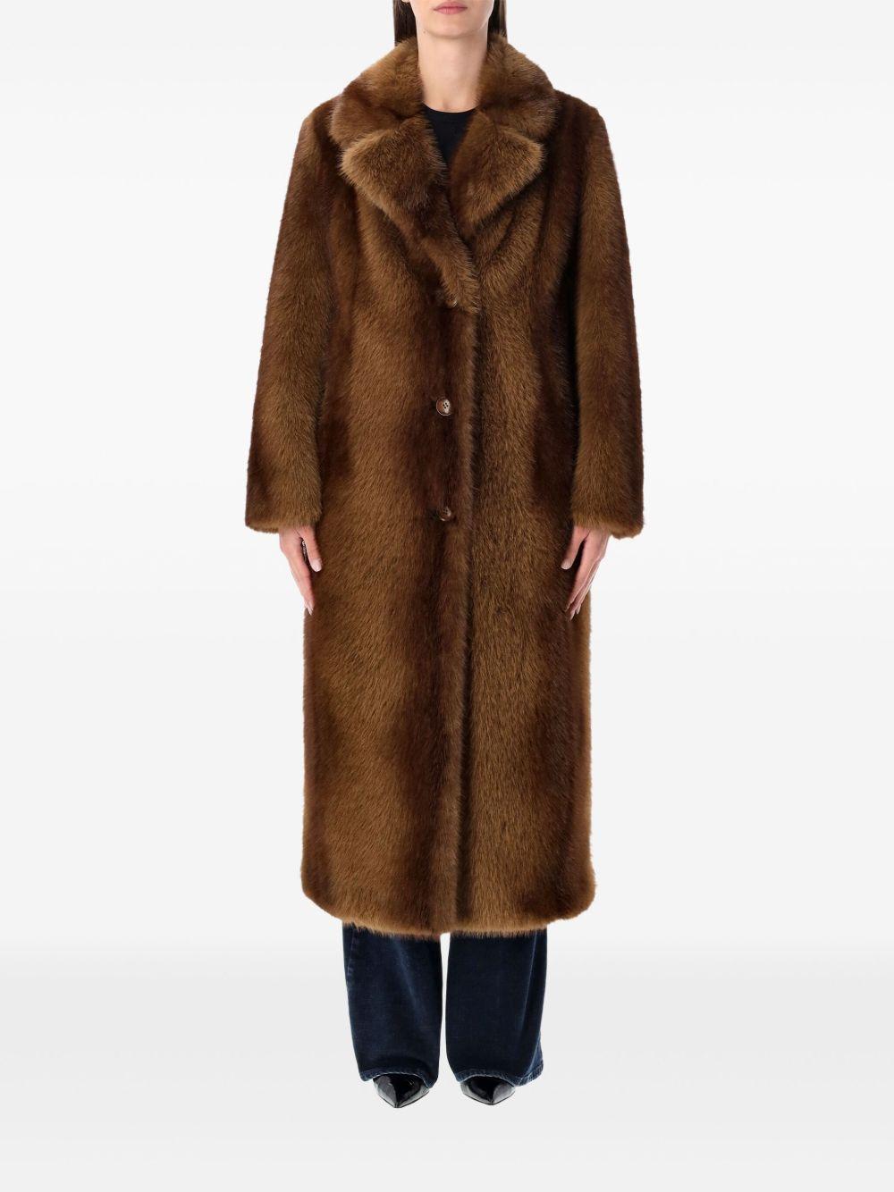 Nora Coat - Natural Brown 664109019 87011 NATURAL BROWN STAND STUDIO 