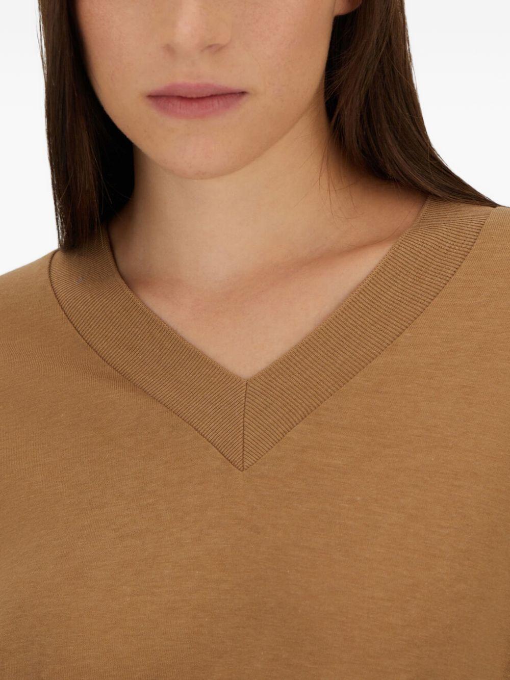 Maglia in Glam Knit Effect JV000015D52056 2150 CAMEL HERNO 