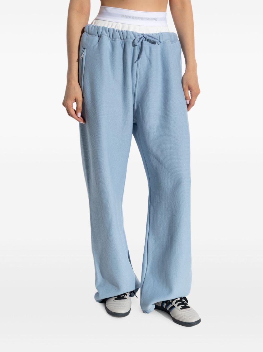 Pantaloni Sportivi Azzurri con Design Integrato 4CC1244349 458 LIGHT BLUE ALEXANDER WANG 