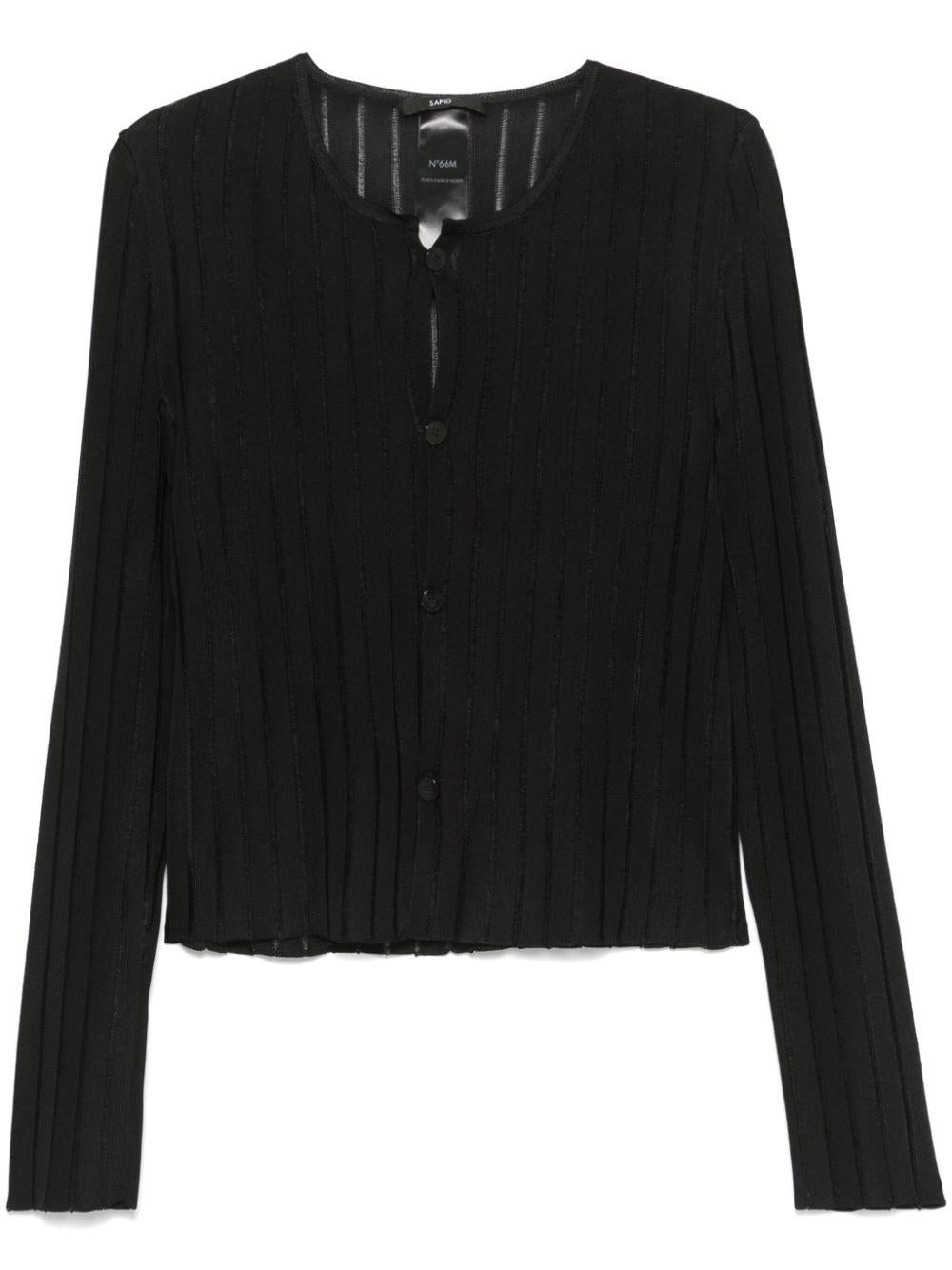 Cardigan N°66M Viscrepe SS25N66M VISCREPE SAPIO 