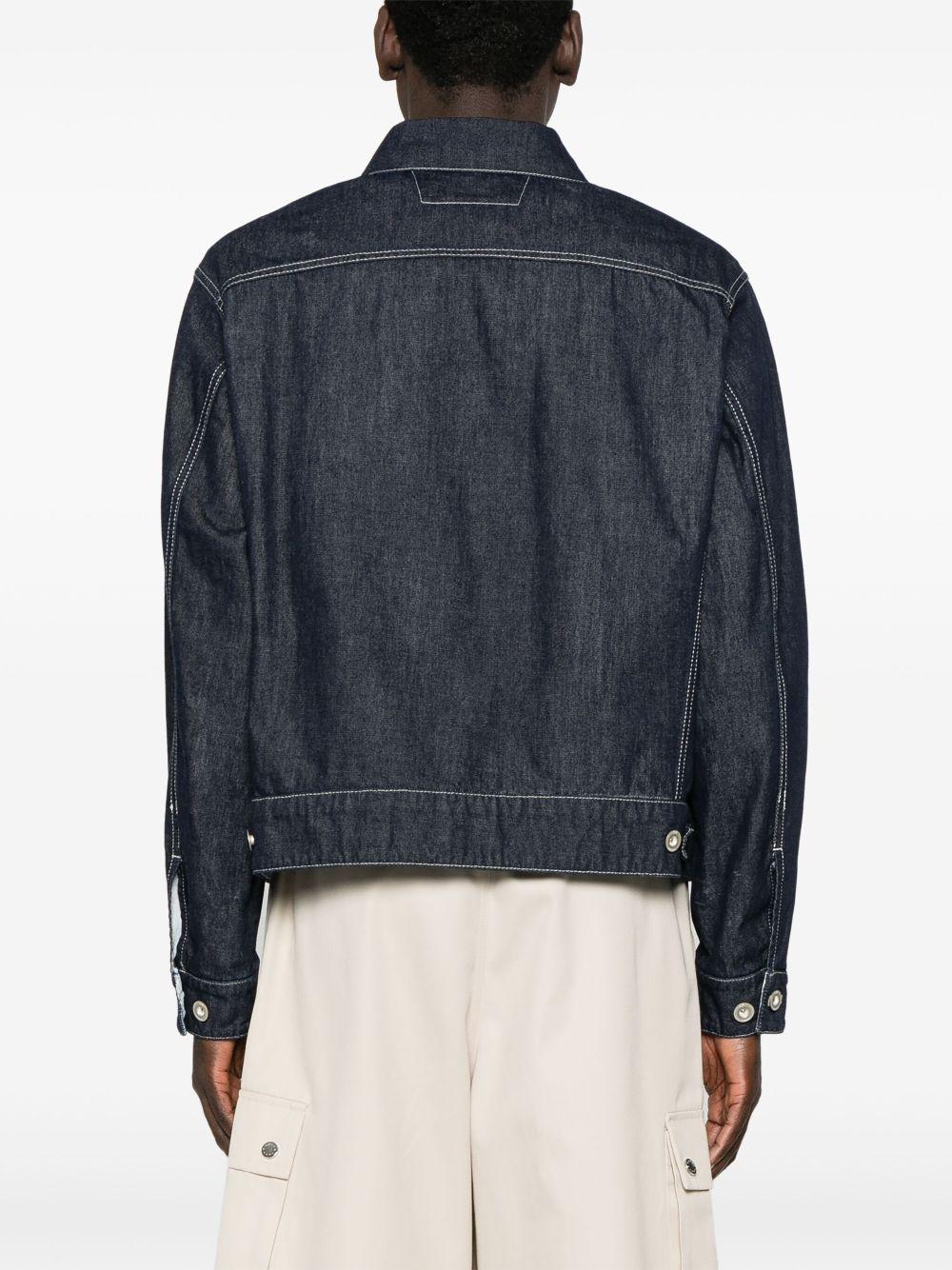 3/1 Hand Plated Denim Short Jacket 18CMOW188A110295H D08 DENIM NORMAL WASHED CP COMPANY 