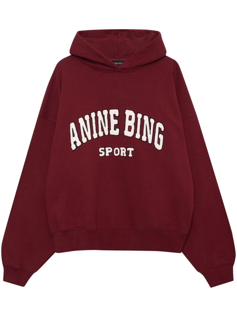 Alec Hoodie Sport - Cabernet A085230019 RED5 RED ANINE BING 