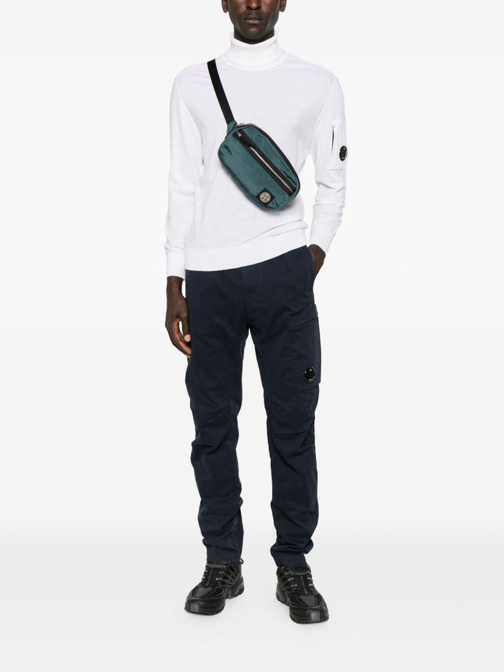 Extrafine Merino Wool Turtleneck Sweater 19CMKN035A005528A 103 GAUZE WHITE CP COMPANY 