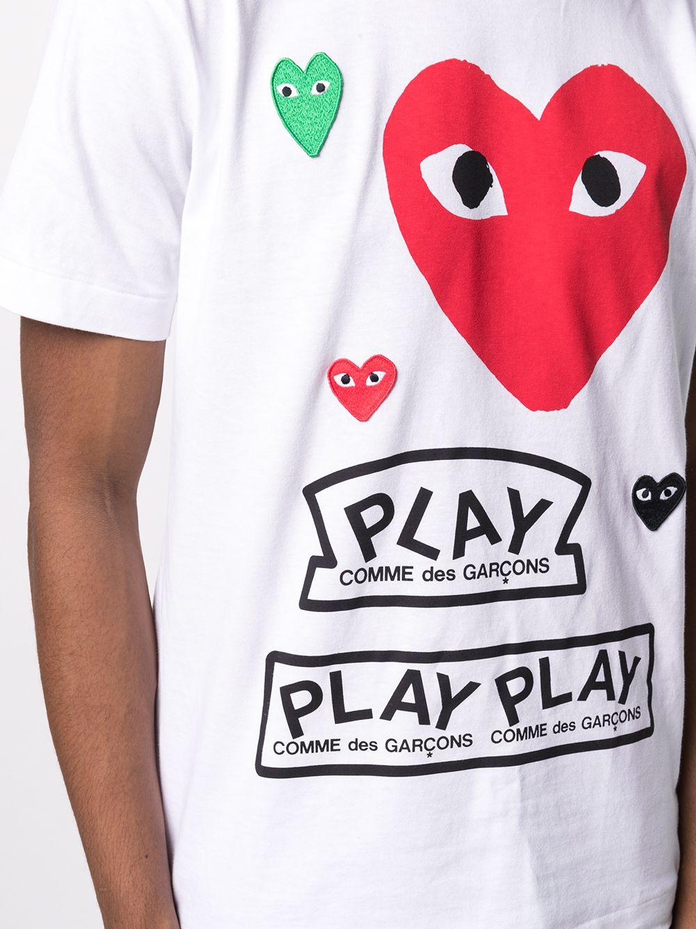  P1T280 1 WHITE COMME DES GARCONS PLAY 