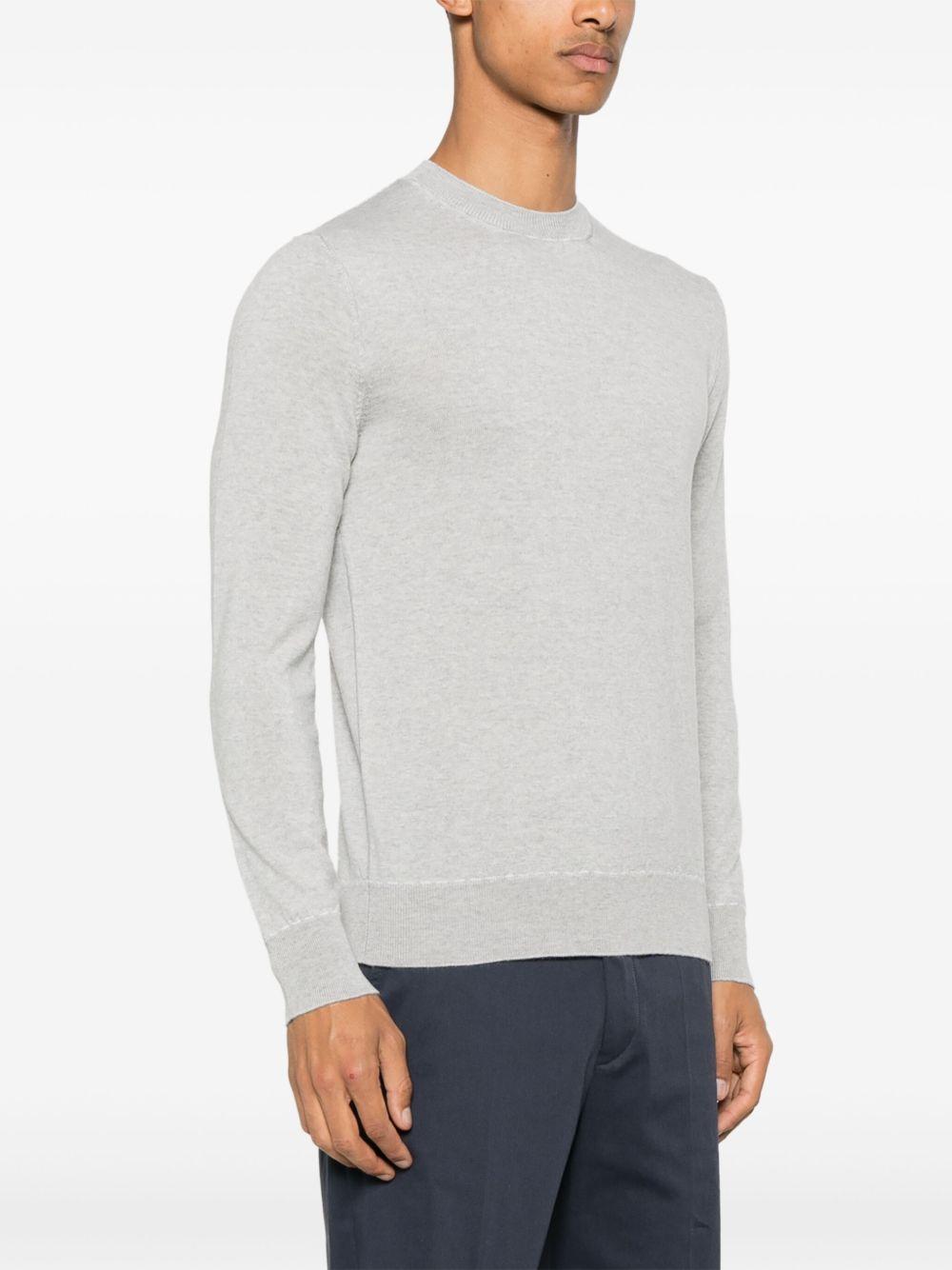 Maglione in lana L76MAGL77MAG0L030 13N00 GRIGIO CHIARO AVORIO ELEVENTY 