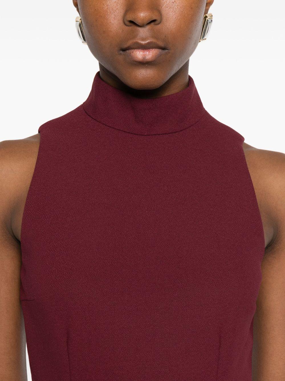 Fitted Maxi Dress Burgundy 1148532734 2734 ZINFANDEL ROTATE 