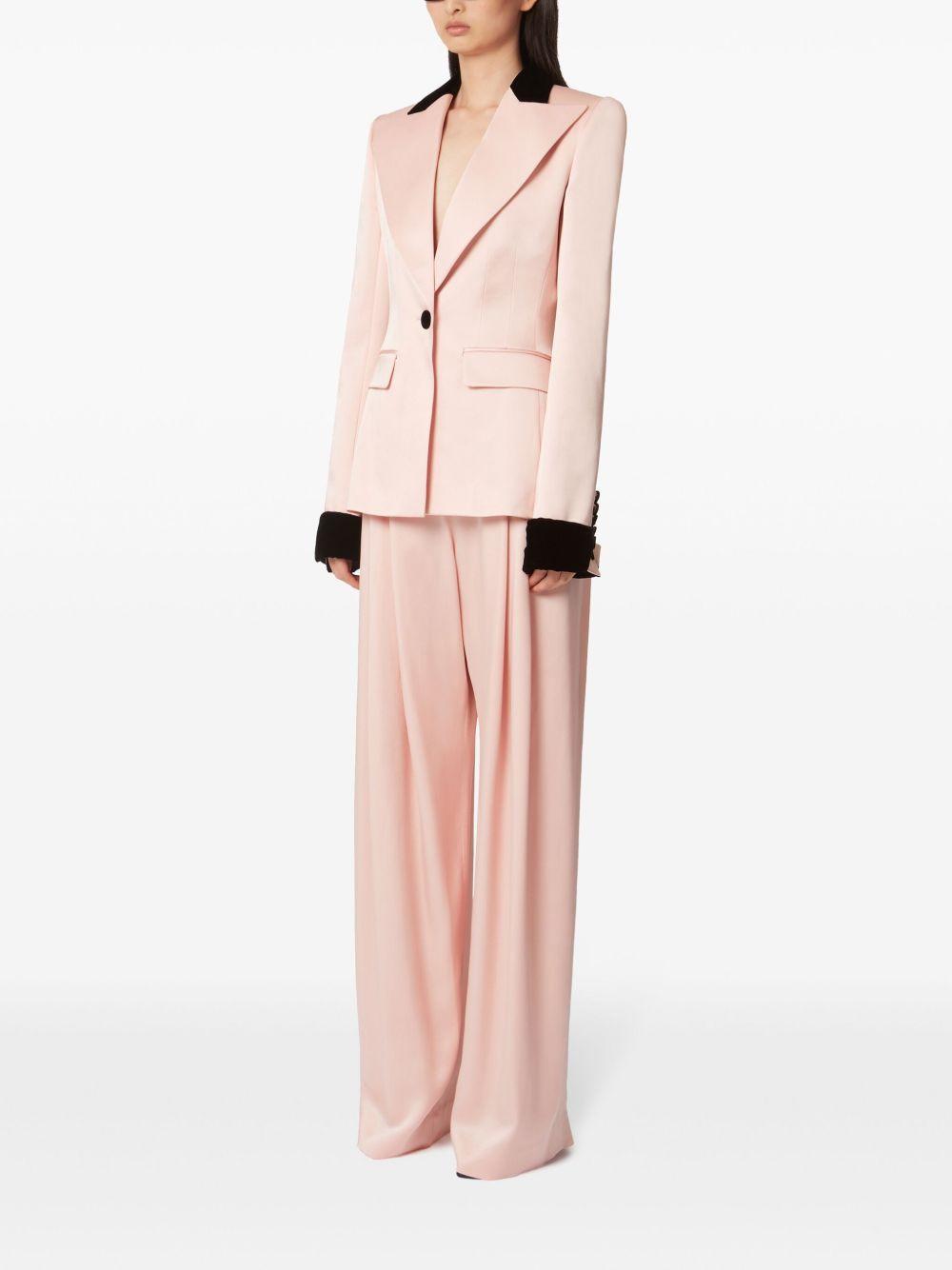 Pantaloni a gamba ampia con pieghe 25PCPA002AC0123 U2785 BLUSH NINA RICCI 