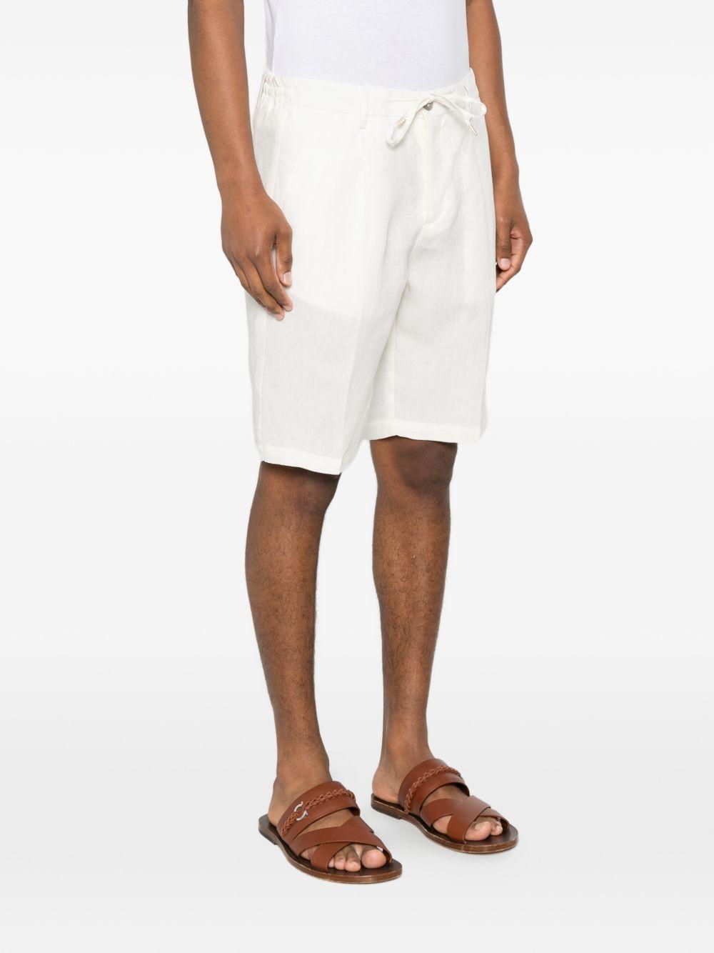 Chino corti con pieghe OLBIAS300117 00150 BIANCO BRIGLIA 1949 