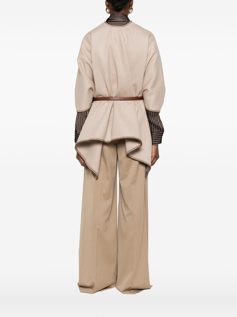 Mantella Doppio Drap Pura Lana MXACOLOMBA 001 PALE GOLDEN MAX MARA 