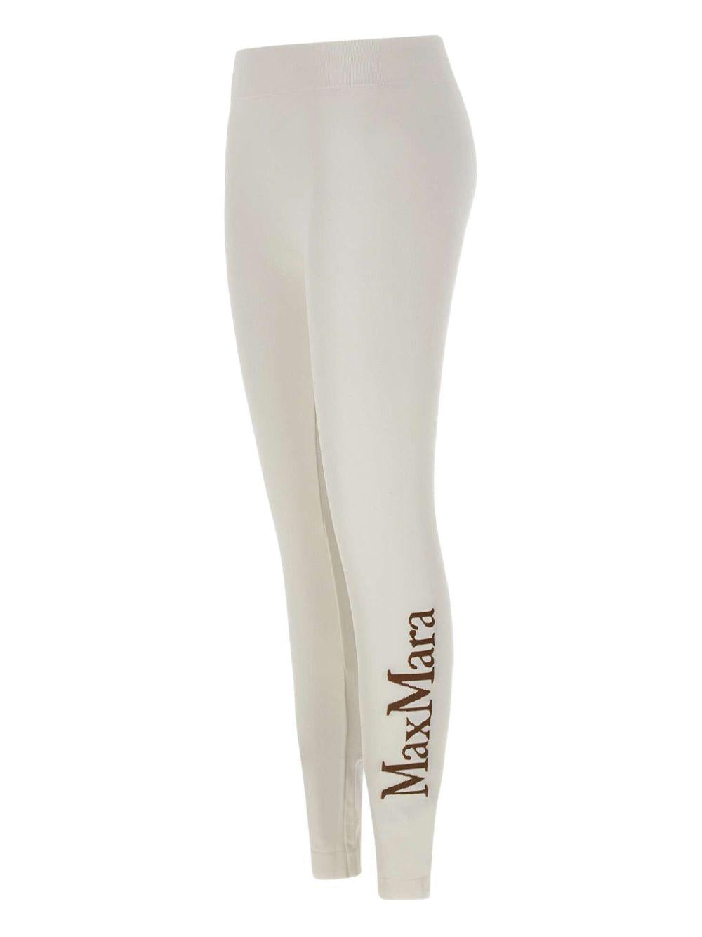 Leggins In Tessuto Tecnico Strech BASILEAMM07006 001 WHITE S MAX MARA 