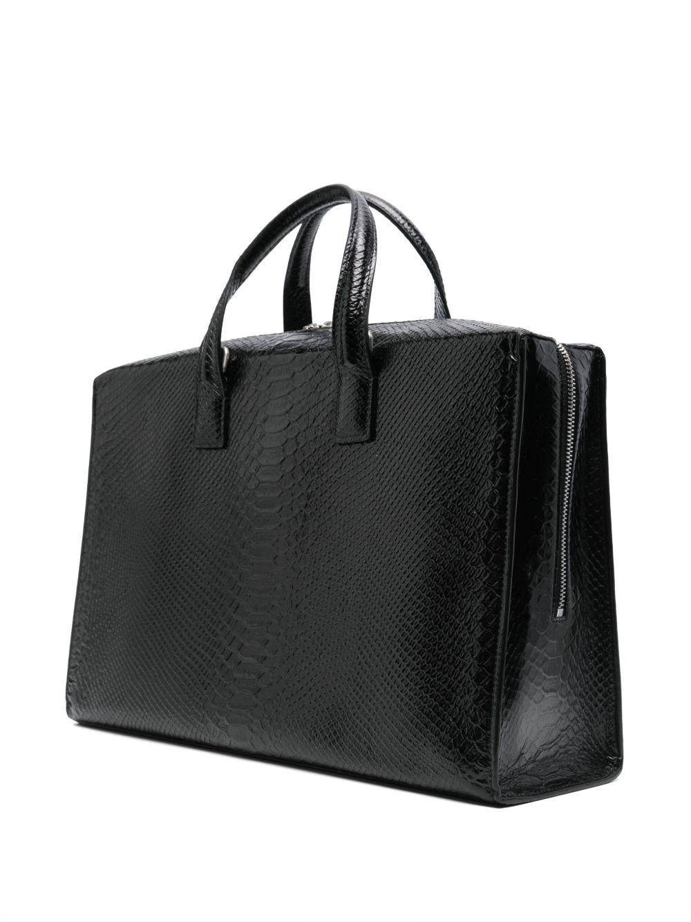 Borsa N°62 Pitone Stampato Nero SS25N62 PITONE STAMPATO NERO SAPIO 