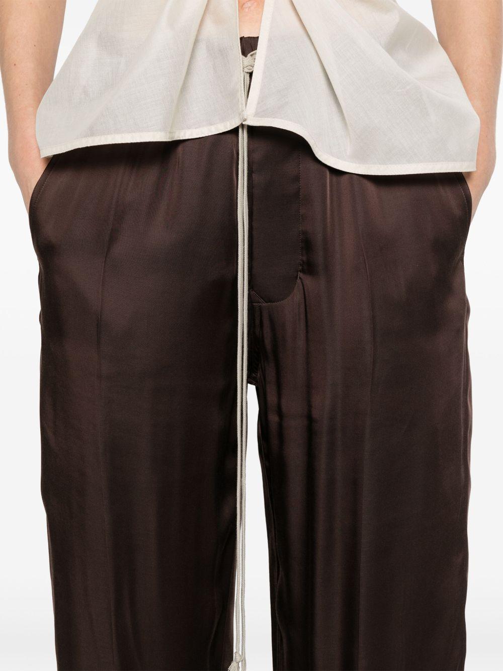 Drawstring trousers RP01E7325SCH 14 MAHOGANY RICK OWENS 