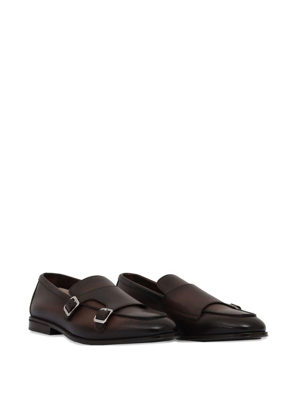 Mocassino con fibbie in pelle DU3384NOTTUY159TM29 MORO SCURO DOUCAL`S 