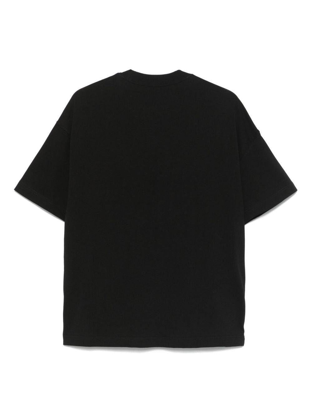 T-shirt S/S Signature Script I033828 0D2XX BLACK WHITE CARHARTT WIP 