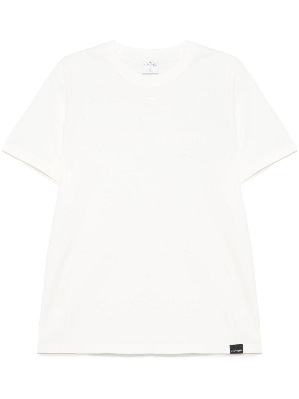 AC Printed T-Shirt 125JTS008JS0112 0001 HERITAGE WHITE COURREGES 