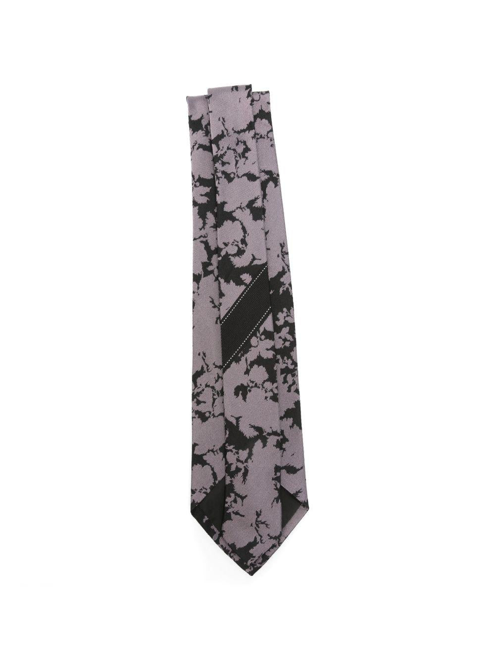 Floral Silk-Twill Tie TIE1023903 301 OLD ROSE DRIES VAN NOTEN 