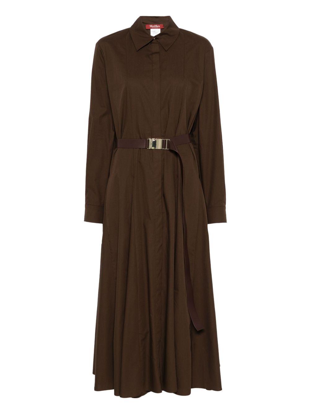 Abito midi in cotone DANCINGMM10155 065 CAFFE MAX MARA STUDIO 