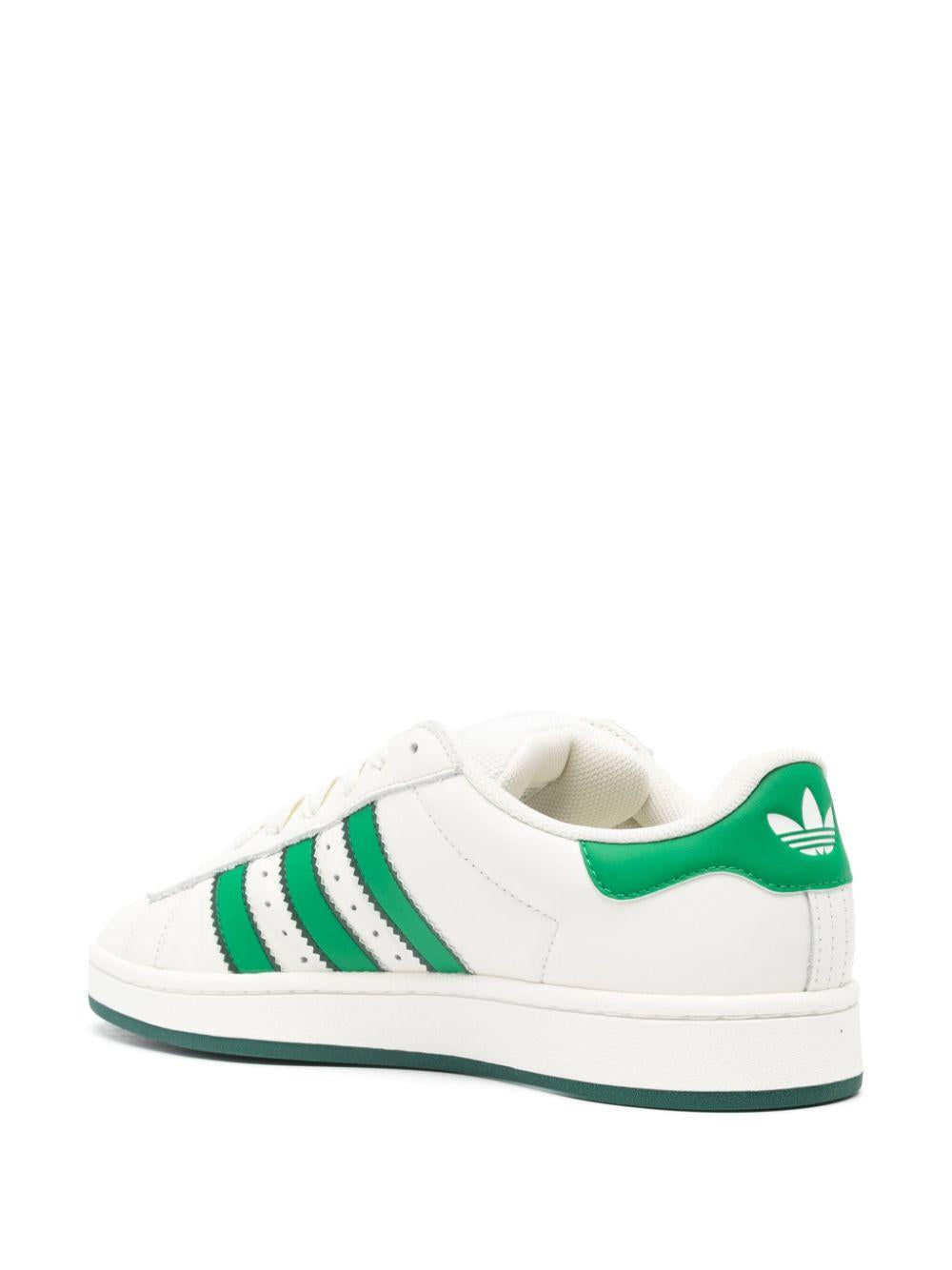 Campus 00s White IF8762 WHITE GREEN ADIDAS ORIGINALS 