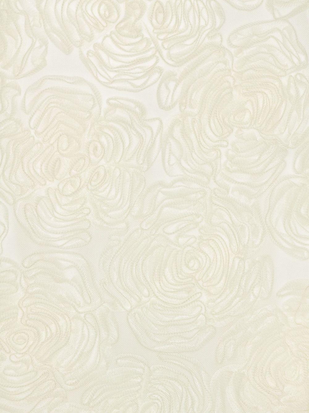 Flower Mesh Mini Dress 114685857 857 EGRET ROTATE 