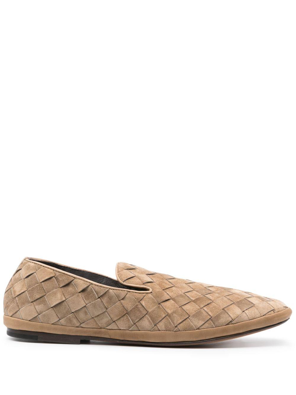 HENDERSON BARACCO - Mocassino slip on in nappa intrecciata GUINEAS0 CASHMERE SIGARO HENDERSON 